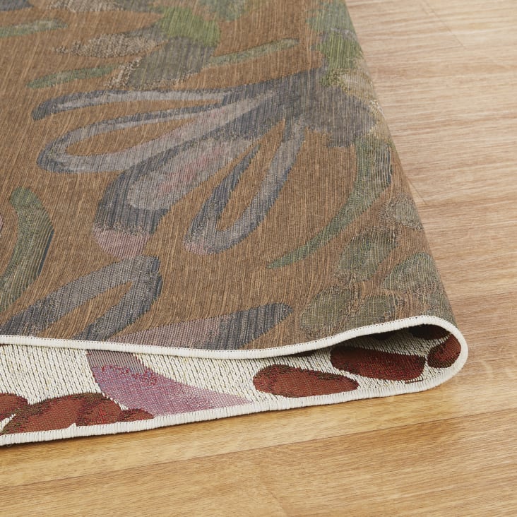 Geweven Jacquard Buitentapijt Met Bloemenprint Meerkleurig 160 X 230 geweven-jacquard-buitentapijt-met-bloemenprint-meerkleurig-160-x-230