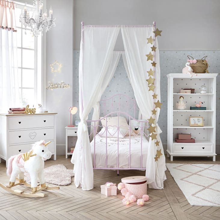 Gisela Graham Ghirlanda Natalizia Con Stelle Glitterate Dorate - 150 Cm