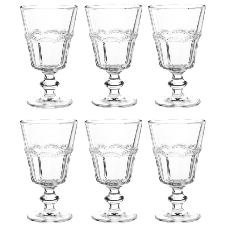 Glas met glazen poot-PERLE