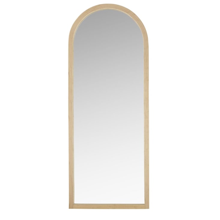 Grand miroir arche en bambou beige 65x165 ARIA | Maisons du Monde