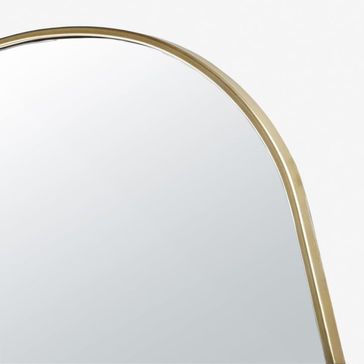 Grand miroir arche en métal cuivré 110x180 TOLEDA