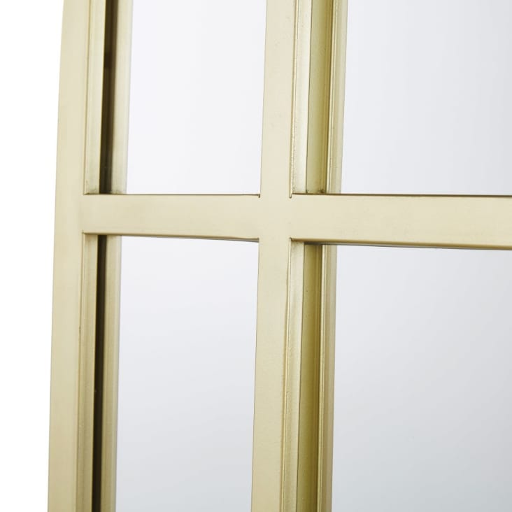 Grand miroir fenêtre rectangulaire en métal doré 90x190-NOAH cropped-2