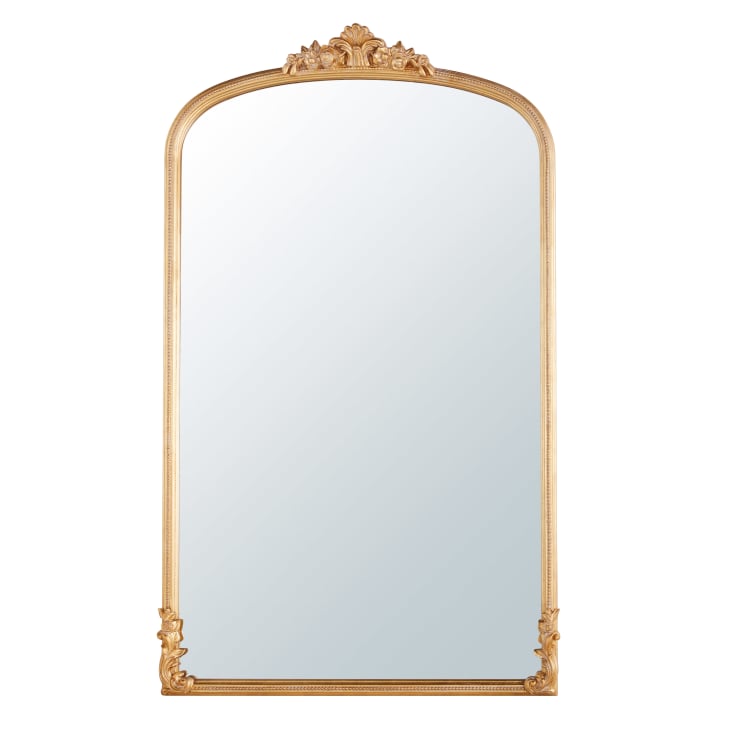 Grand miroir rectangulaire doré effet vieilli 119x194 OMERA | Maisons du Monde