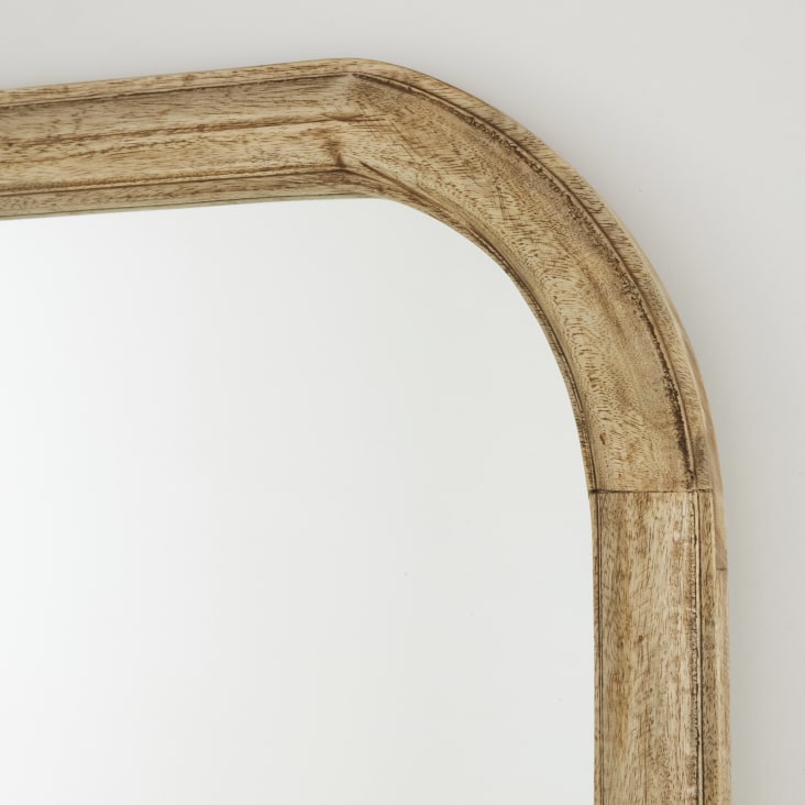 Grand miroir rectangulaire en bois de manguier 60x162