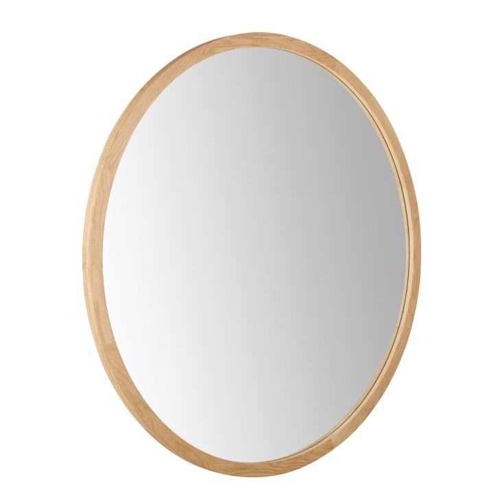Grand miroir rond en bois de chêne D159-Adam cropped-3