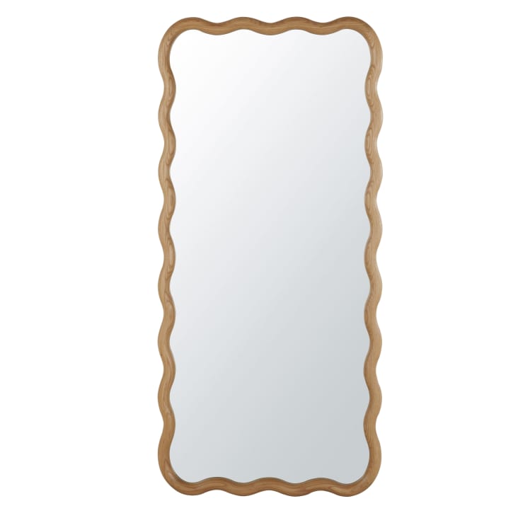 Grande specchio rettangolare ondulato 75x160 cm