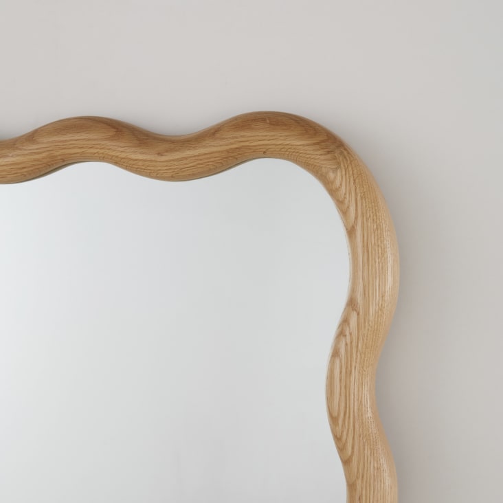 Grande specchio rettangolare ondulato 75x160 cm