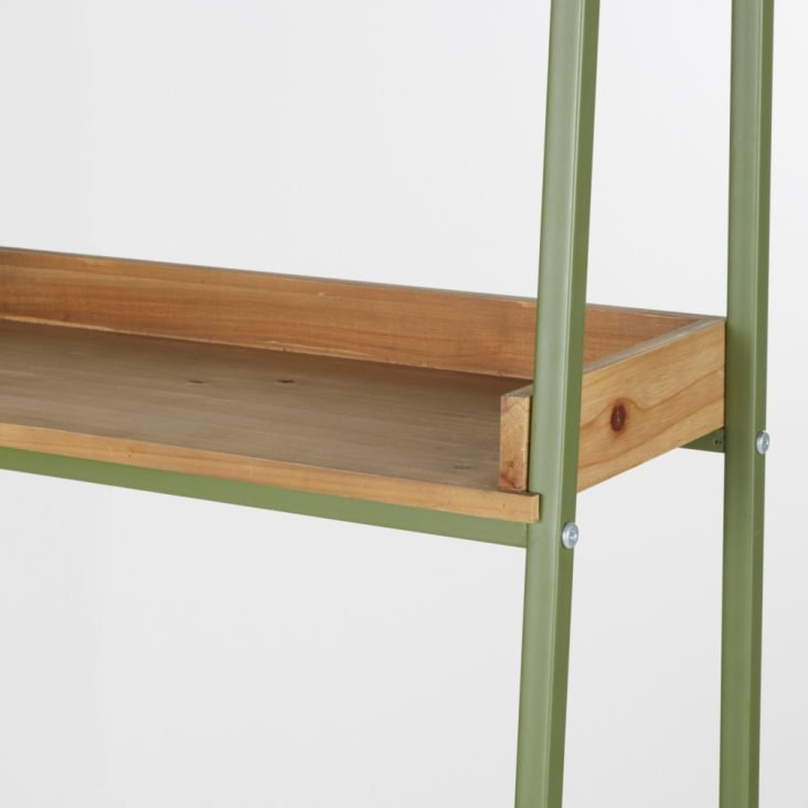 Groen en bruin metalen rek | Maisons du Monde