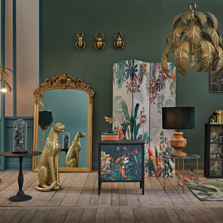 Großer Spiegel mit goldenem Zierrahmen, 106x171cm-ARTHUR ambiance-4