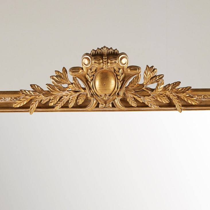Großer Spiegel mit goldfarbenen Zierleisten 120x185 Victoire