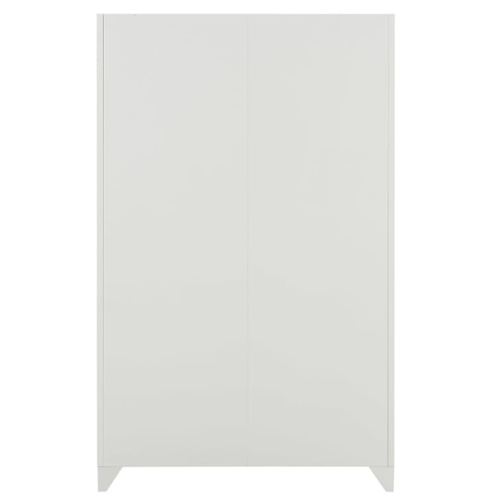 Guardaroba bianco stile industriale in metallo L 115 cm-Loft cropped-3