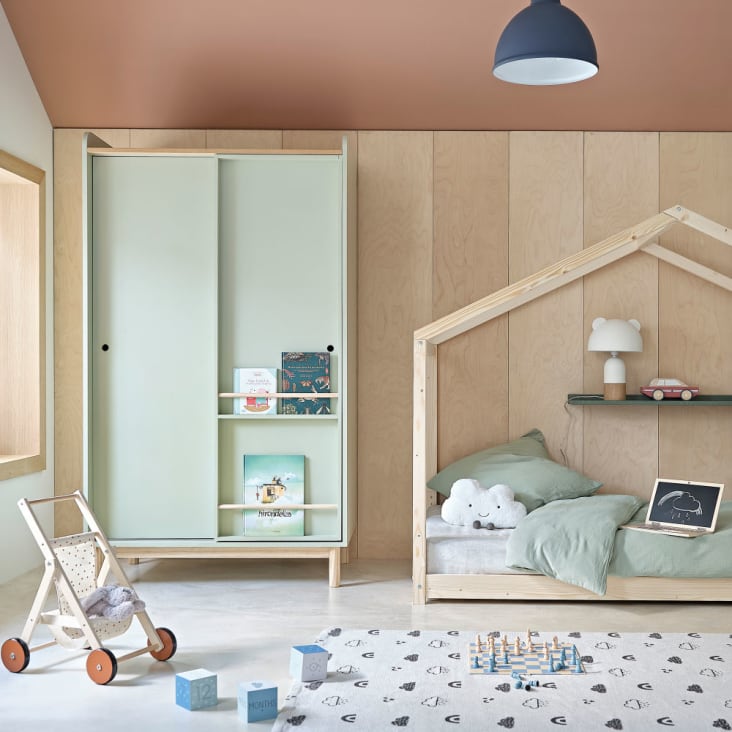 Hausbett für Kinder aus Fichte, 90x190cm-Mimizan ambiance-8