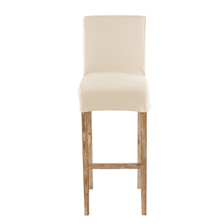 Housse longue de chaise en lin lavé, compatible chaise MARGAUX Margaux
