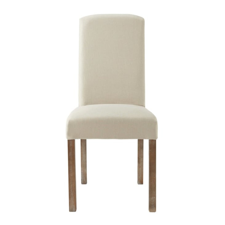 Housse de chaise en lin lavé, compatible chaise MARGAUX-Margaux cropped-2