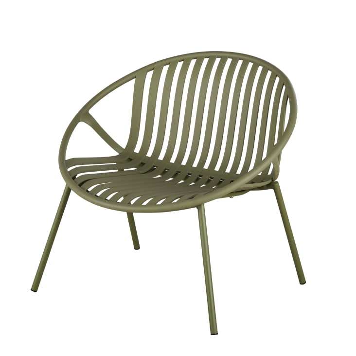 Kaki groene tuinstoelen (x2) Corfou | Maisons du Monde