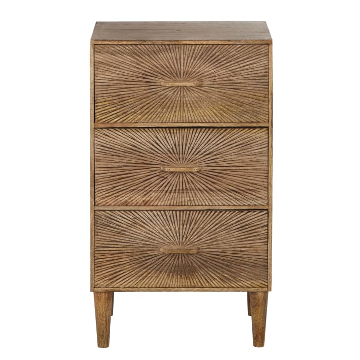 Kleinmöbel mit 3 Schubladen, braun LOUISON Maisons du Monde