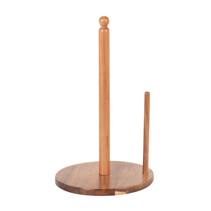FuxFuis Küchenrollenhalter Aus Akazienholz - Stehender Halter Für Küchenpapier