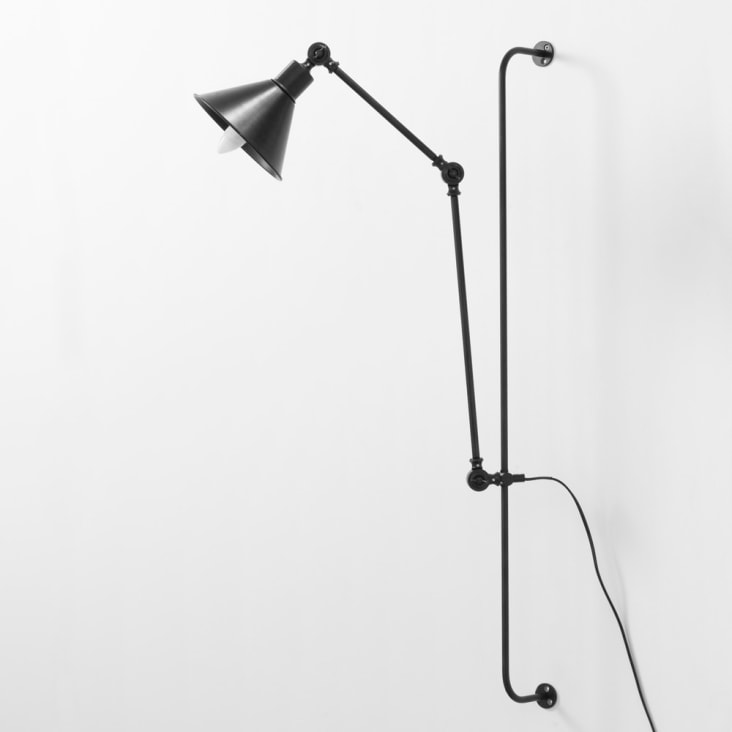 Lámpara de pared de metal con efecto oxidado Al. 90 cm ELLIOT-Elliot ambiance-16