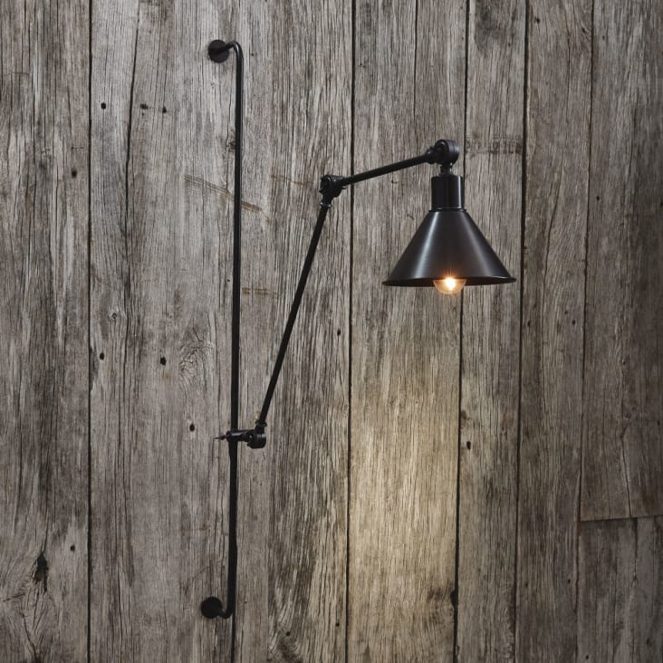 Lámpara de pared de metal con efecto oxidado Al. 90 cm ELLIOT-Elliot ambiance-14
