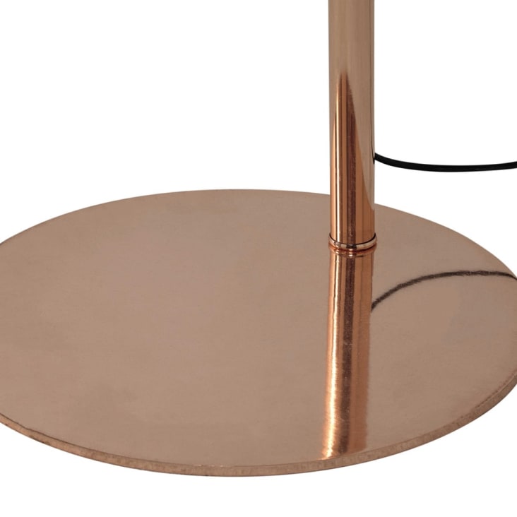 Lámpara de pie de metal cobrizo y Plexiglas® Alt.195-Sphere Copper cropped-2
