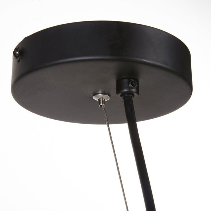 Lámpara de techo con 3 brazos de metal negro-ISAAK cropped-2