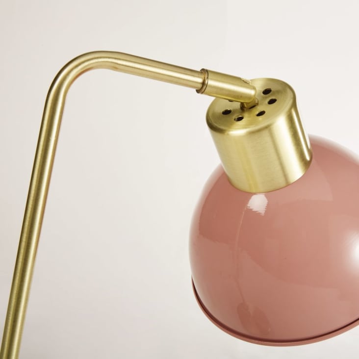 Lampe aus Metall, rosa- und goldfarben-MIA cropped-2