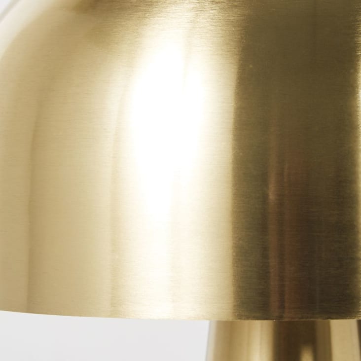 Lampe aus poliertem, goldfarbenem Metall, messingfarben-ZAGORA cropped-2