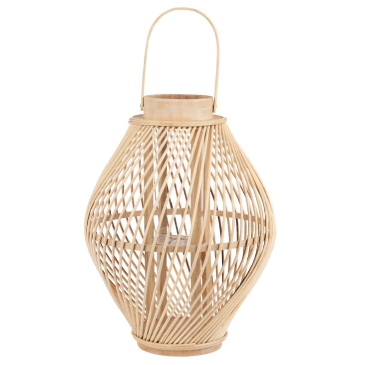 Lanterna de bambu e vidro-TOURBI