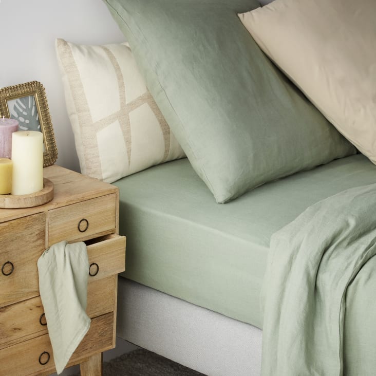 Blumtal Lenzuolo Con Angoli Francese In Cotone 135g/m²: Misura 140x200 Cm, Colore Taupe, Altezza Materasso 20 Cm - 2