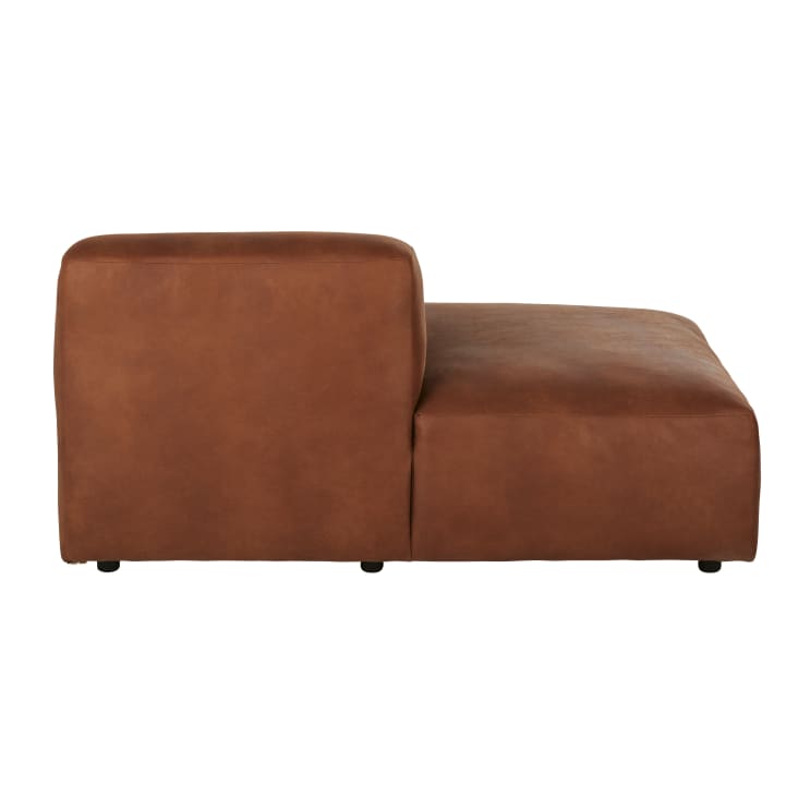 Linkse chaise longue voor modulaire zetel, camelkleurig Maisons du Monde