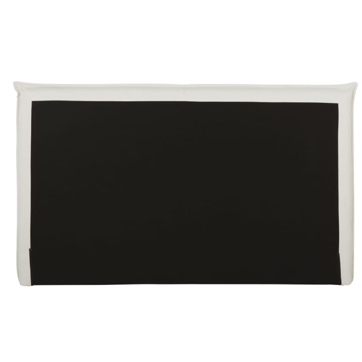 Lit coffre blanc en bois de peuplier avec sommier à lattes en bois de pin 160x200-Pillow cropped-2