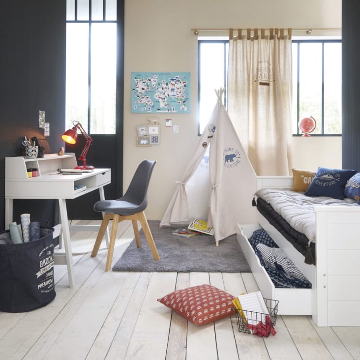 Lit extensible 90x190 blanc-Happy Camper ambiance-6