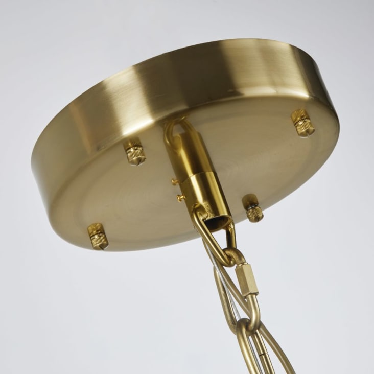 Lustre en métal doré à pampilles en cristal biseauté-FLANDRES cropped-2