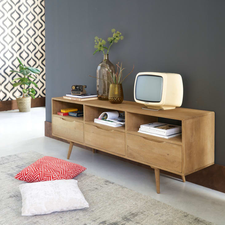 Mangohouten vintage tv-meubel-Trocadero ambiance-6