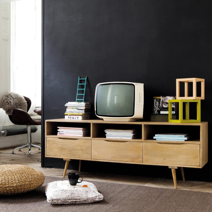 Mangohouten vintage tv-meubel-Trocadero ambiance-9
