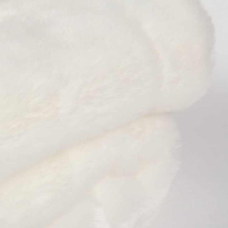 Manta de imitación de piel blanca 150 x 180 cm SNOWDOWN-SNOWDON detail-3