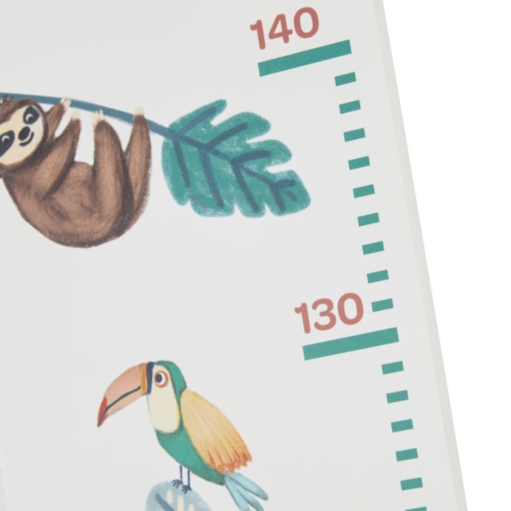 Medidor de estatura con estampado animal multicolor, 17x97-CHAMAREL cropped-2