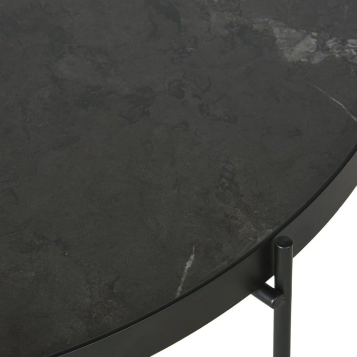 Mesa baja redonda con efecto mármol negro-Cruzzo cropped-2