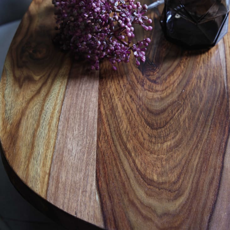 Mesa baja vintage de madera maciza de palo rosa-Andersen ambiance-10