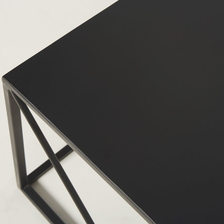 Mesa de centro quadrada de metal preto-Edwin cropped-3