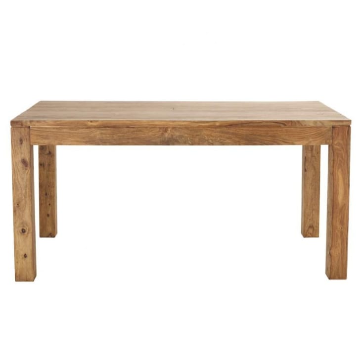 Mesa de comedor de madera de maciza de sheesham L.160-Stockholm