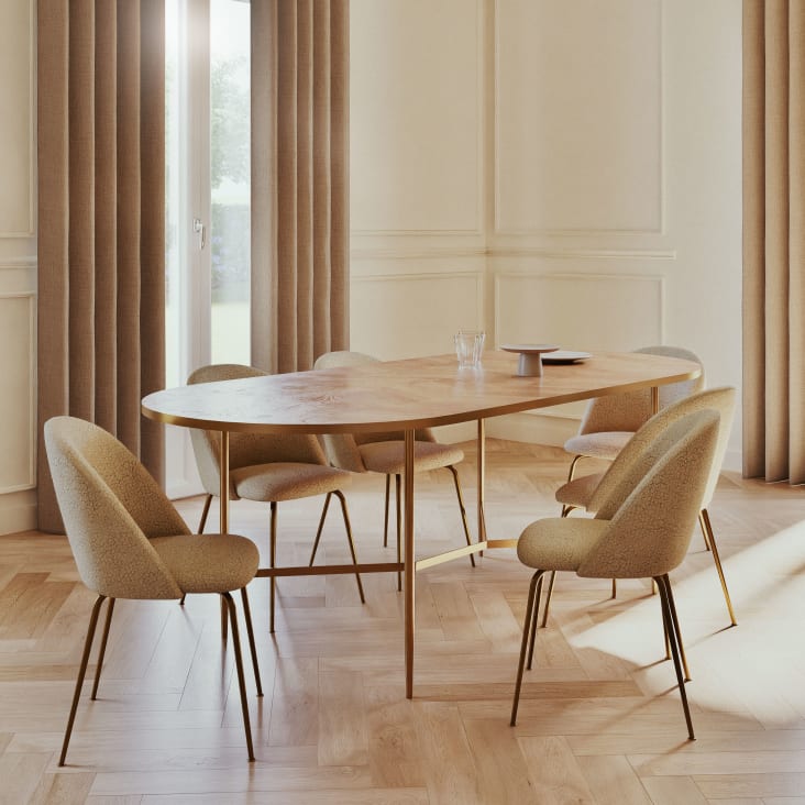 East West Furniture AVVA5-OAK-C - Juego De Mesa De Comedor