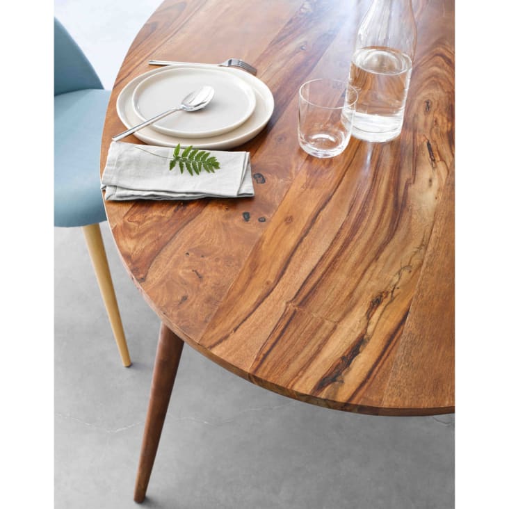 Mesa de comedor ovalada de madera maciza de sisu L. 200-Andersen ambiance-5