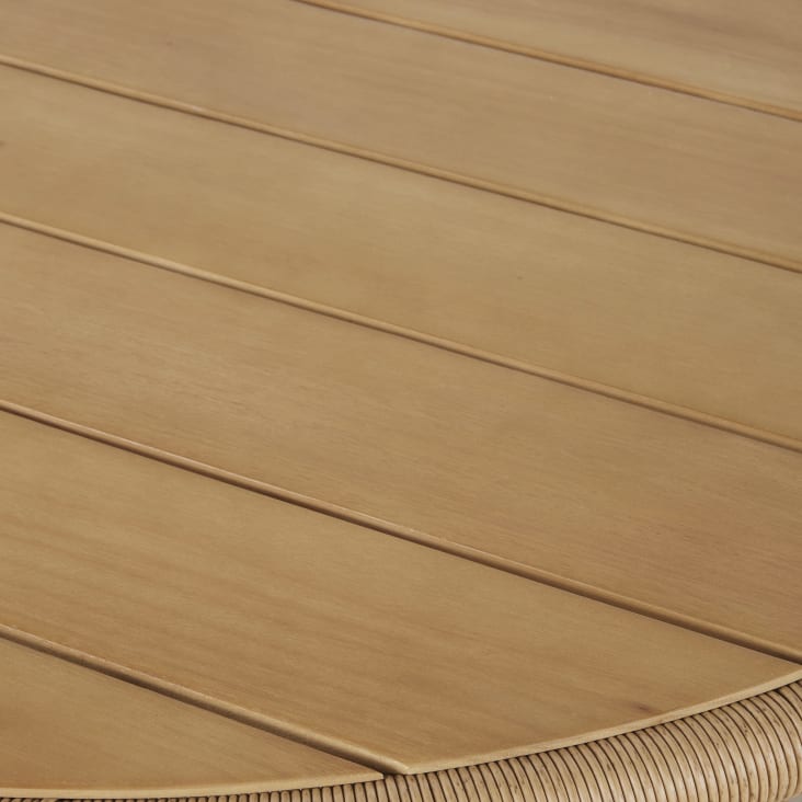 Mesa redonda 100% exterior Urgell de madera maciza de eucalipto Ø 130 cm  FSC 100%