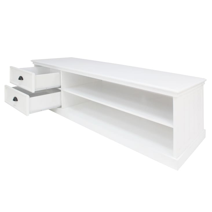 Meuble TV 2 tiroirs blanc-Newport cropped-3