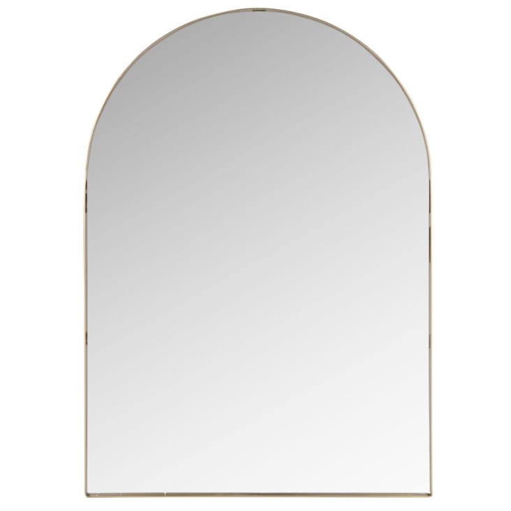 Miroir arche en métal doré 50x70 HANNOVER | Maisons du Monde