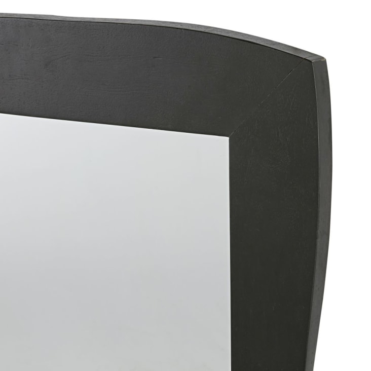 Miroir forme rectangulaire abstraite à encadrement en bois noirci 63x118-BUGUNI cropped-2