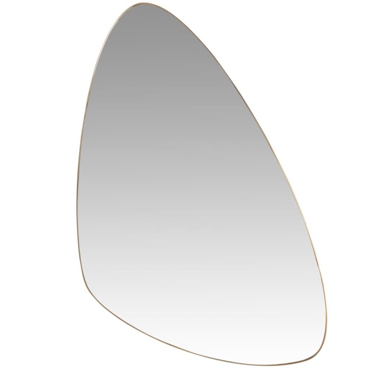Miroir organique en métal doré 47x81-KENYA