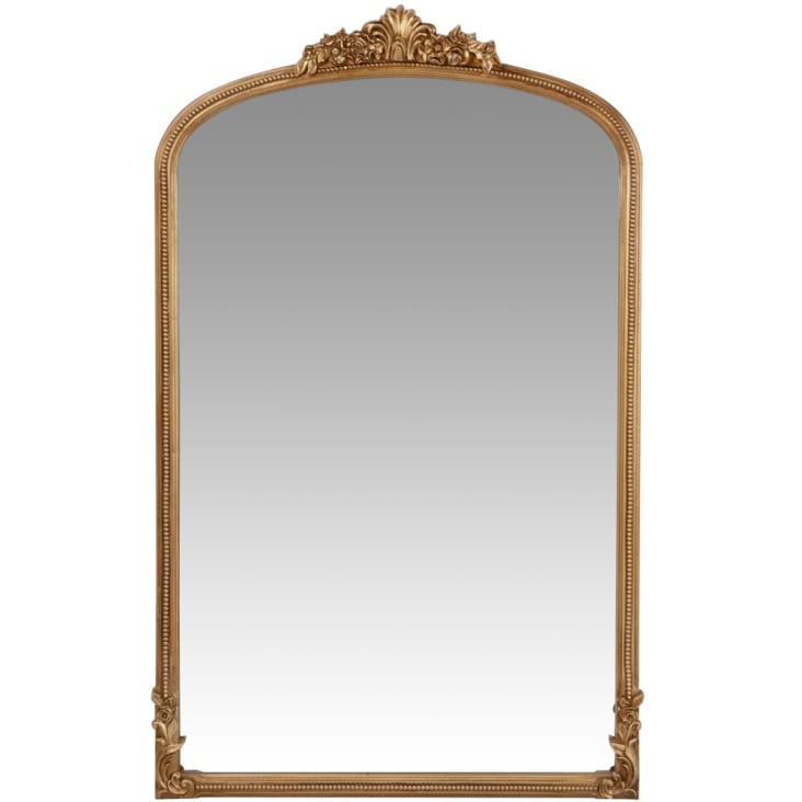 Miroir rectangulaire à moulures dorées 67x110 ELISABETH | Maisons du Monde