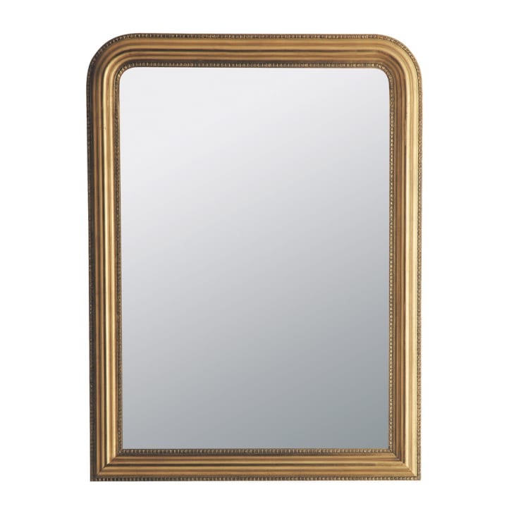 Grand Miroir Doré Maisons Du Monde - Cadre Mouluré - 97x67cm